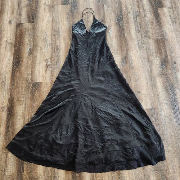 Retrofete Black Maxi Dress Sleeveless Size Patchwork Size Small? - Picture 1 of 9